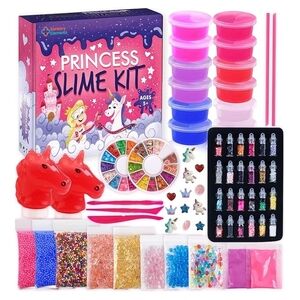 NWT Ultimate Princess Slime Kit With Crystals, Glitter, And Unicorns